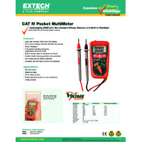 Extech DM220 Mini Pocket Multimeter - Datasheet
