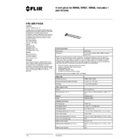 FLIR MR-PINS4 Moisture Pins - Technical Datasheet