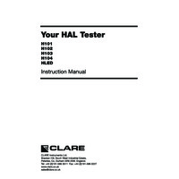 Seaward Clare HAL LED Tester - User Manual