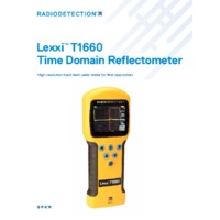Radiodetection Lexxi T1660 Time Domain Reflectometer - Datasheet