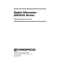 Seaward Cropico DO4000 Microhmmeter - User Manual