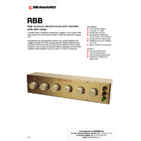 Seaward Cropico RBB5 Decade Box - Datasheet