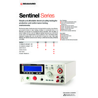Seaward Clare Sentinel 500 Production Line Safety Tester - Datasheet