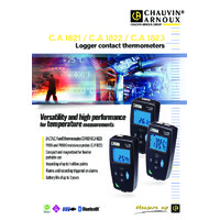 Chauvin Arnoux CA1821 Digital Thermometer - Datasheet
