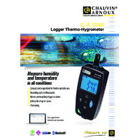 Chauvin Arnoux CA1246 Thermo Hygrometer - Datasheet