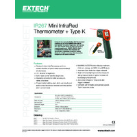 Extech IR267 Infrared Thermometer - Datasheet