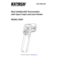 Extech IR267 Infrared Thermometer - User Manual