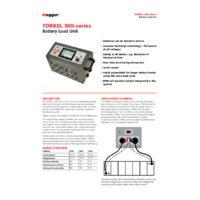 Megger TORKEL 910 Battery Load Unit Tester - Datasheet
