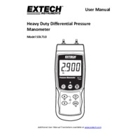 Extech SDL710 Pressure Meter - User Manual