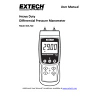 Extech SDL720 Pressure Meter - User Manual