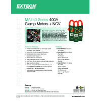 Extech MA440 AC Clamp Meter - Datasheet