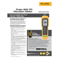 Fluke 805 FC Vibration Meter - Datasheet