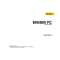 Fluke 805 FC Vibration Meter - User Manual