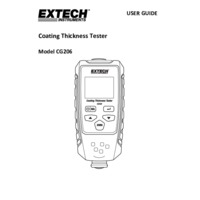 Extech CG206 Coating Thickness Tester - User Manual