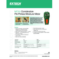 Extech MO55 Moisture Meter - Datasheet