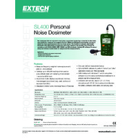 Extech SL400 Noise Dosimeter - Datasheet