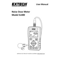 Extech SL400 Noise Dosimeter - User Manual