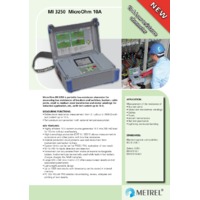 Metrel MI 3250 Low Resistance Ohmmeter - Datasheet