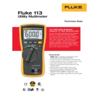 Fluke 113 Utility Digital Multimeter - Datasheet