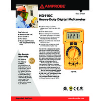 Amprobe HD110C Heavy Duty Digital Multimeter - Datasheet