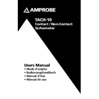 Amprobe TACH10 Tachometer - User Manual