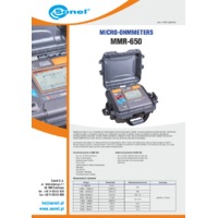 Sonel MMR-650 Micro-Ohmmeter - Datasheet