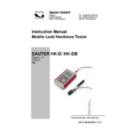 Sauter Leeb-HK Series - User Manual