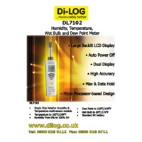 DiLog DL7102 Digital Humidity and Temperature Merter - SpecSheet