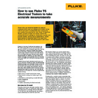 How to Use Fluke T6 Electrical Testers