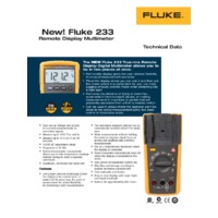 Fluke 233 Remote Display Multimeter - Datasheet