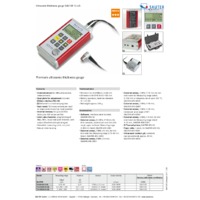 Sauter TU Ultrasonic Thickness Gauge - Datasheet