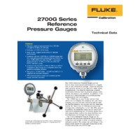 Fluke 2700G Reference Pressure Gauge - Datasheet