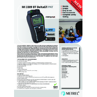 Metrel MI 3309 DeltaGT BT PAT Tester - Datasheet