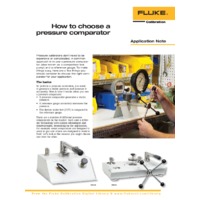 Fluke How to Choose a Pressure Comparator