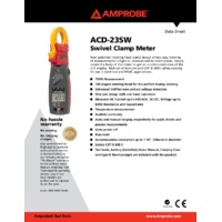 Amprobe ACD-23SW Swivel Clamp Meter - Datasheet
