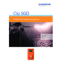 Crowcon Clip SGD Personal Single Gas Detector - Datasheet