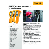 Fluke 62, 62+ and 64 MAX Infrared Thermometer - Datasheet