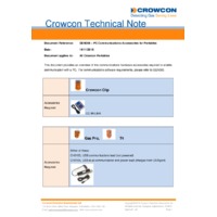 Crowcon PC Communications Accessories for Portable Detectors - Datasheet