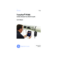 GE Panametric Transport® PT900 Portable Ultrasonic Liquid Flow Meter - User Manual