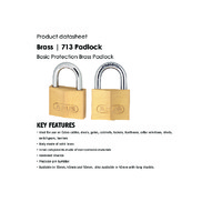 ABUS 713 Brass Padlocks - Datasheet