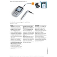 Sauter HO Ultrasound Hardness Tester - Datasheet