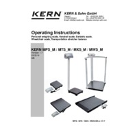 Kern MPS 200K100PM Personal Floor Scale - Instruction Manual