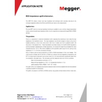 Megger MFT1741 Multifunction Tester - Application Note for RCD Impedence Uplift Elimination