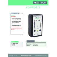 Kewtech KEWPROVE 3 Proving Unit - Datasheet