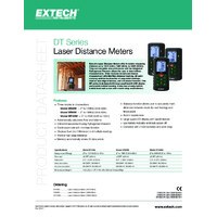 Extech DTXXM Laser Distance Meter - Datasheet