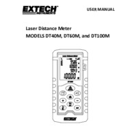 Extech DTXXM Laser Distance Meter - User Manual