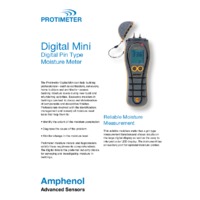 Protimeter Digital Mini Moisture Meter - Specification Sheet
