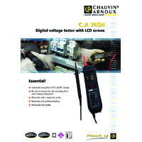 Chauvin Arnoux CA745N Digital Voltage Tester - Datasheet