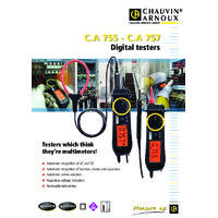 Chauvin Arnoux CA755 Digital Tester - Datasheet