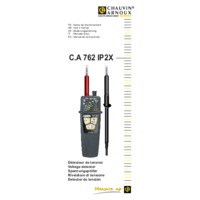 Chauvin Arnoux CA762 IP2X Voltage Absence Tester - User Manual